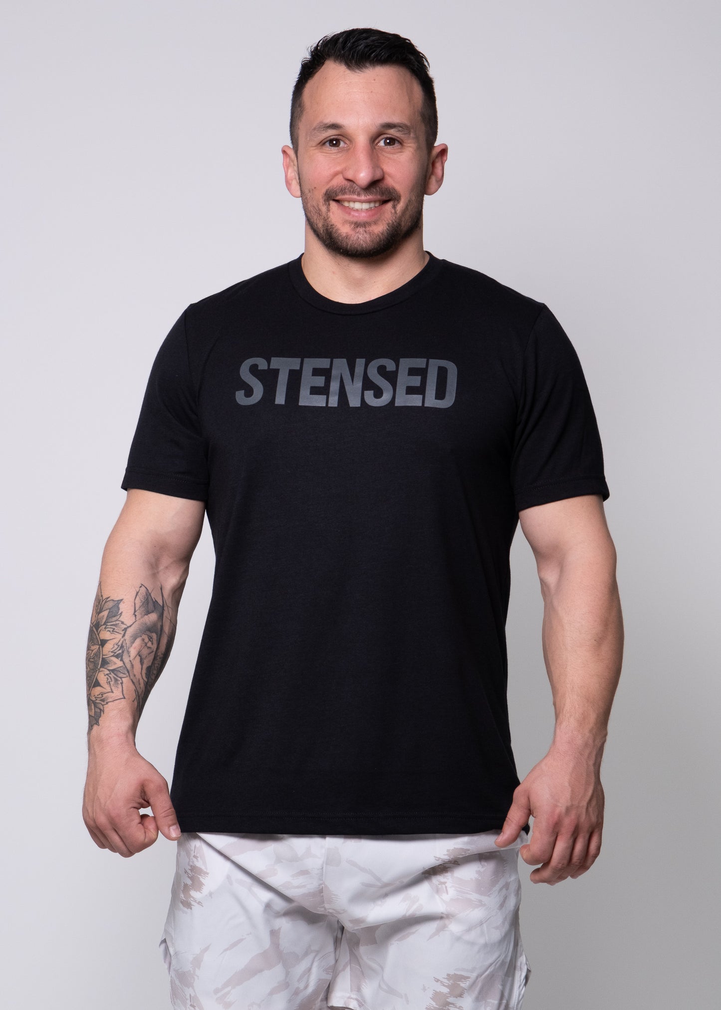 T-shirt STENSED Tri-Blend Black