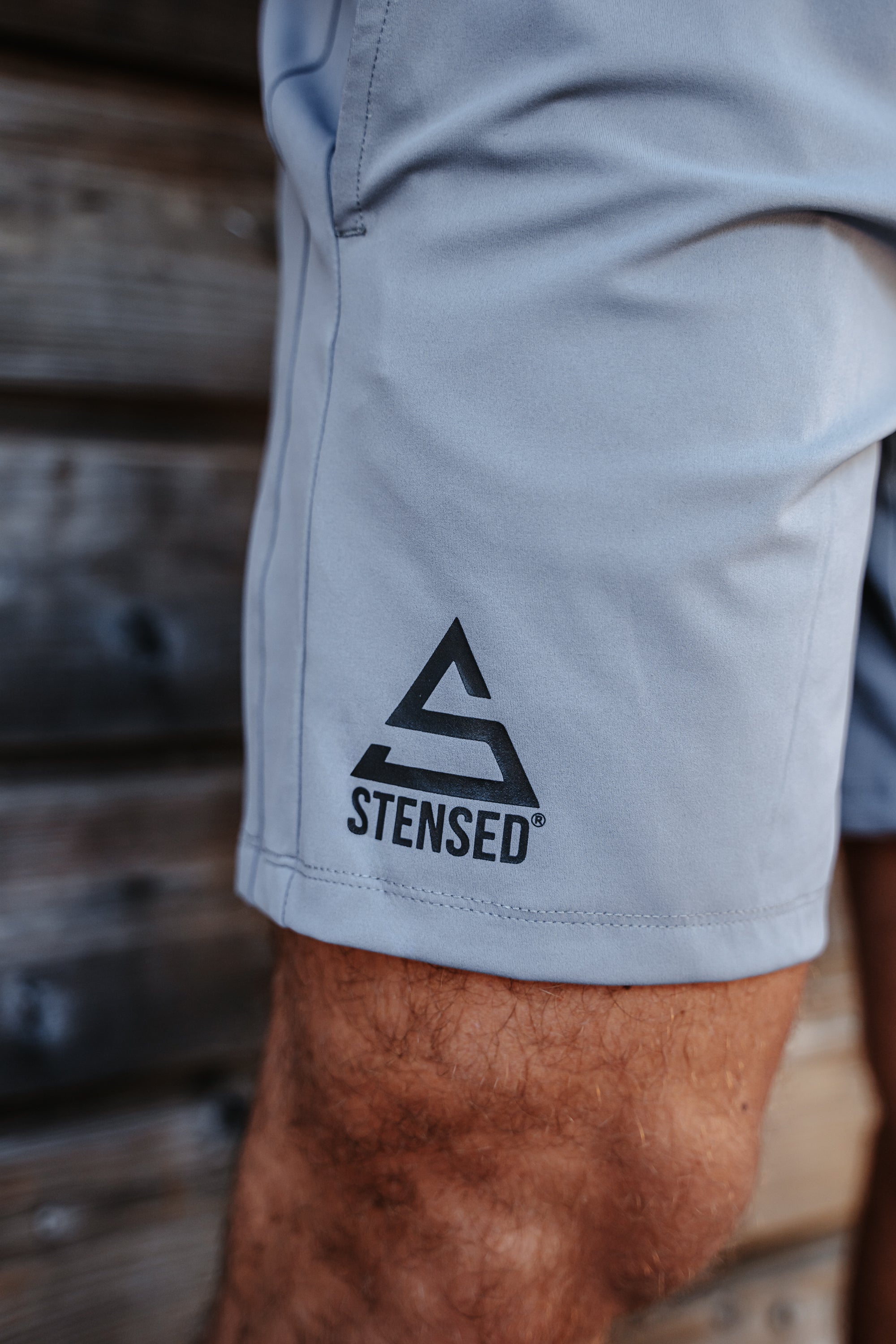 Short STRETCH Grey STENSED