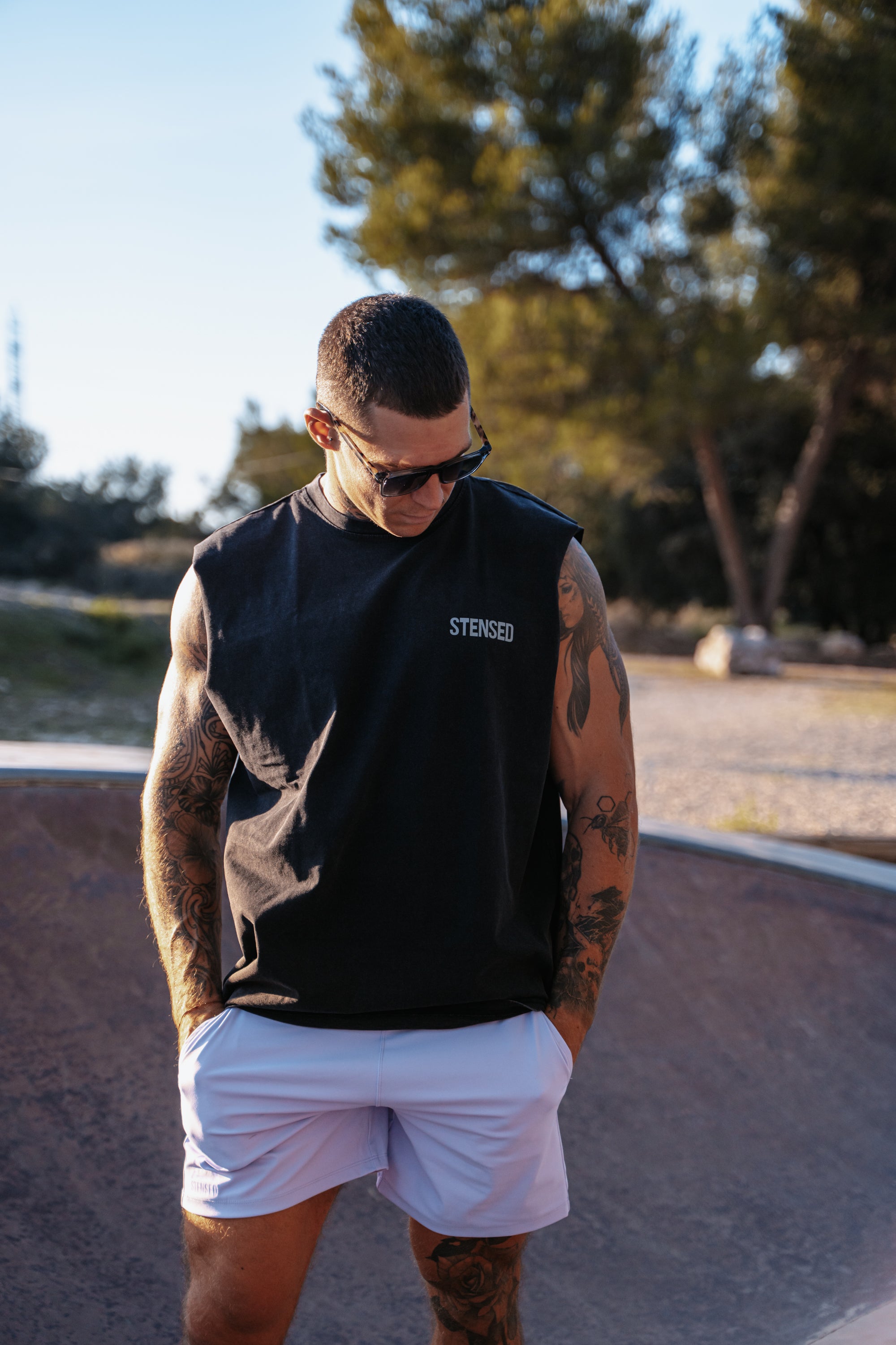 Tank Vintage Black STENSED