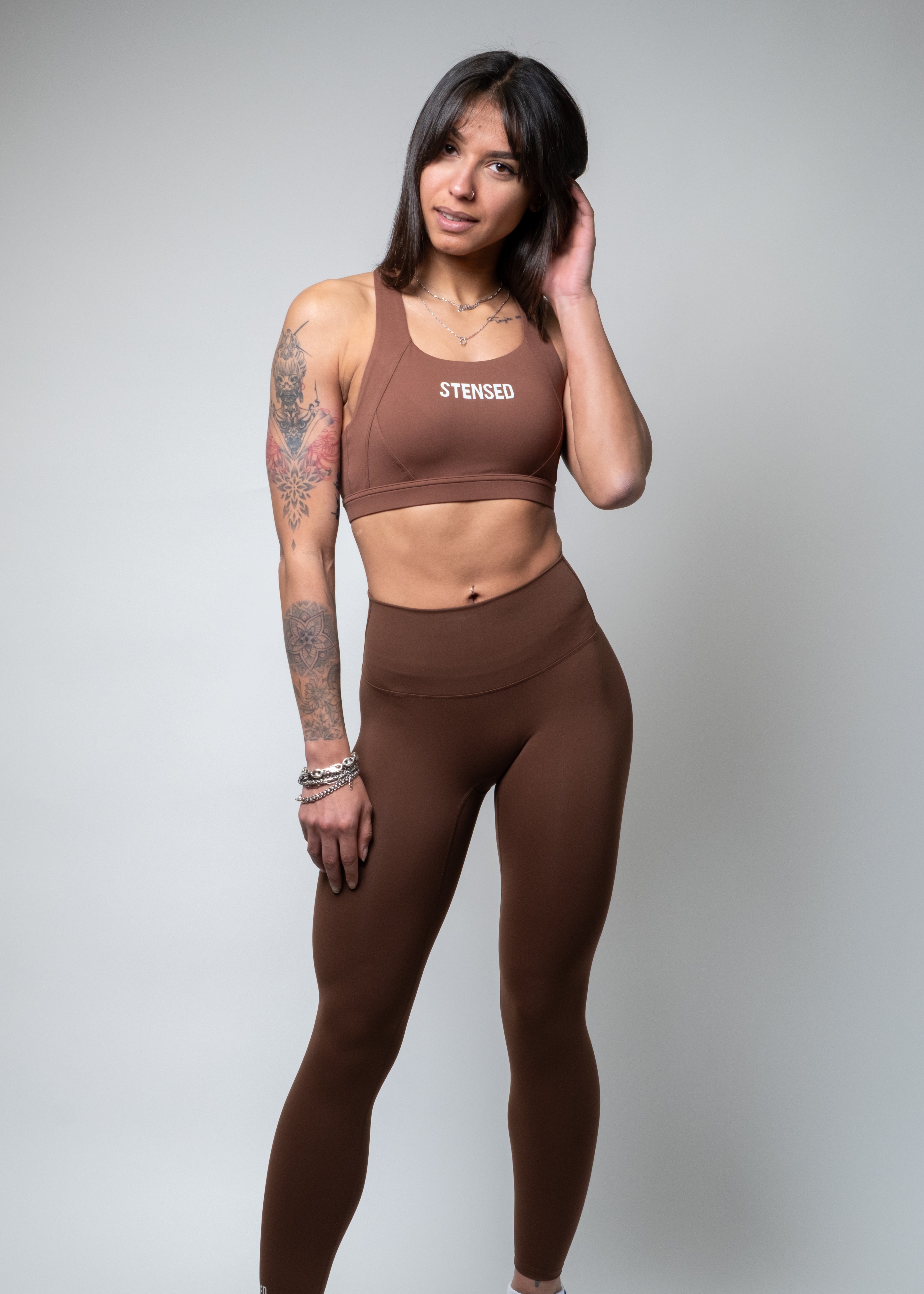 legging femme brown