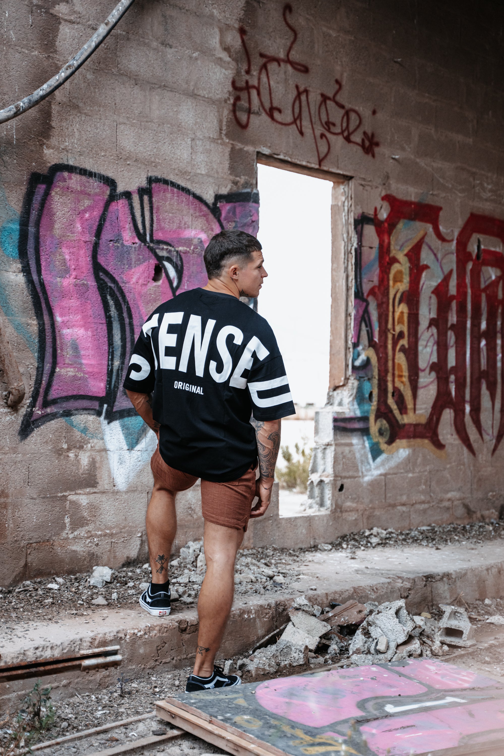 t-shirt oversize noir et blanc