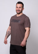 STENSED Camiseta Tri-Blend Marrón