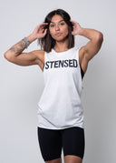 STENSED Camiseta sin mangas Rugged Lady blanca