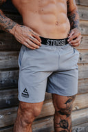 Short STRETCH Grey STENSED