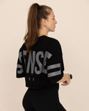 crop-top-Women-black-oversized-back-view