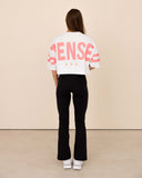 crop-top-Women-rose-oversized-