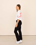 crop-top-Women-rose-oversized-