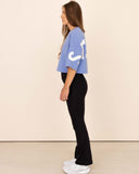 t-shirt-Women-bleu-oversized