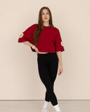 crop-top-Women-red-oversized-front-view