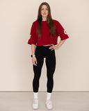 crop-top-Women-red-oversized-front-view