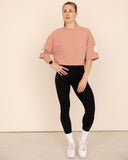 crop-top-Women-rose-oversized-front-view