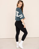 crop-top-Women-green-oversized-front-view