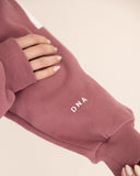women oversized rose sweatshirt armview