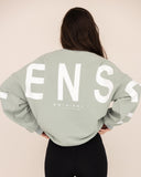 women oversized sweatshirt vert back view