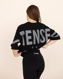 t-shirt-Women-black-oversized-back-view