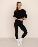 t-shirt-Women-black-oversized-front-view
