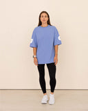 t-shirt-Women-bleu-oversized