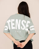 t-shirt-Women-lightgreen-oversized-back-view