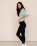 t-shirt-Women-lightgreen-oversized-side-view