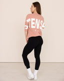 t-shirt-Women-pink-oversized-back-view