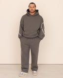 Men oversized gris pantalon front view