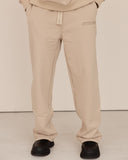 Men beige pantalon front view