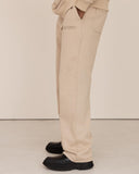 Men beige pantalon side view
