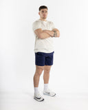 Men navy 7inch crossfit short front view