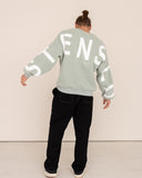 men oversized vert sweatshirt back view