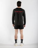 men black&red t shirt long sleeve back view