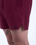 homme short rouge view