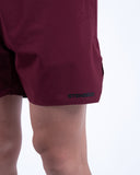 homme short rouge view