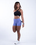 women violet short view