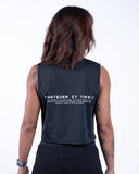 tank cropped femme noir view