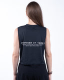 tank cropped femme noir view
