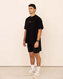 Front view of stensed training oversized t-shirt 