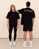 T-shirt oversized stensed Mindset gris