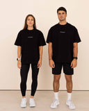 T-shirt oversized stensed Mindset gris