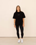 T-shirt oversized stensed Mindset gris