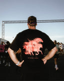 T-shirt oversized stensed Ghost Mustangs