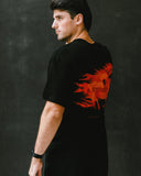 T-shirt oversized stensed Ghost Mustangs