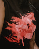 T-shirt oversized stensed Ghost Mustangs