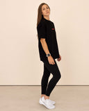 T-shirt oversized stensed Mindset rouge