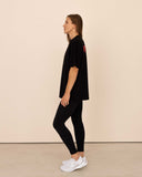 T-shirt oversized stensed Mindset rouge