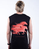 Tank oversized stensed Ghost Mustangs