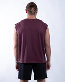 Tank boxy stensed burgundy view