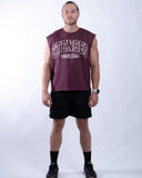 Tank boxy stensed burgundy view