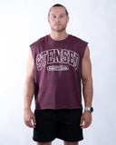 Tank boxy stensed burgundy view