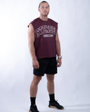 Tank boxy stensed burgundy view