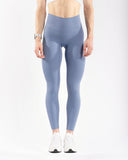 Women blue legging front view